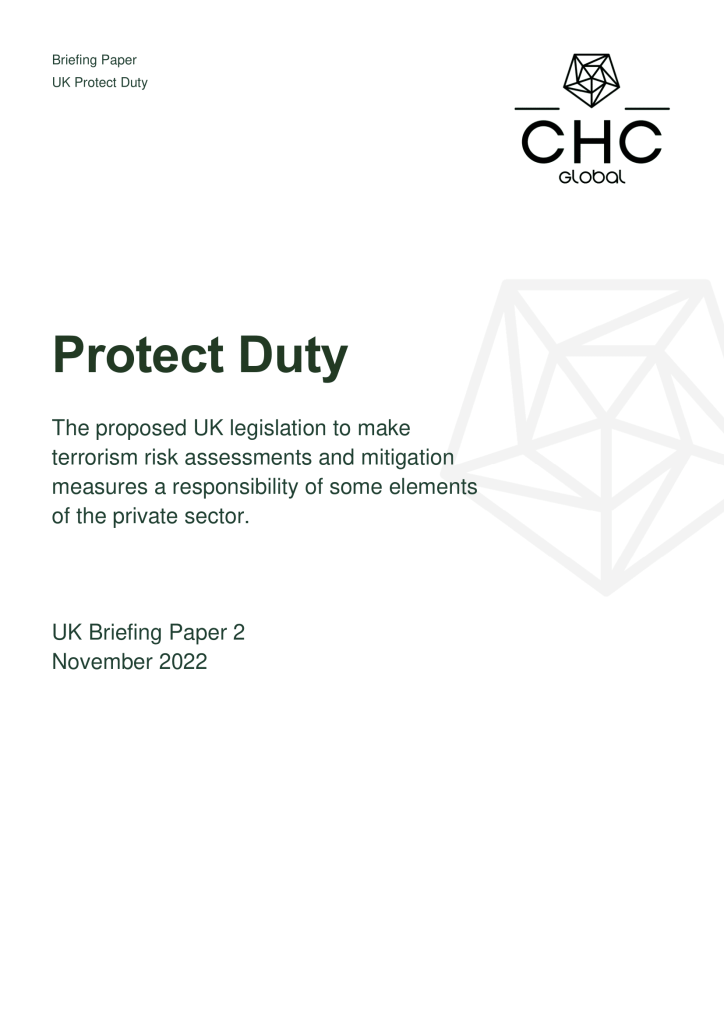 Briefing: Protect Duty (UK)