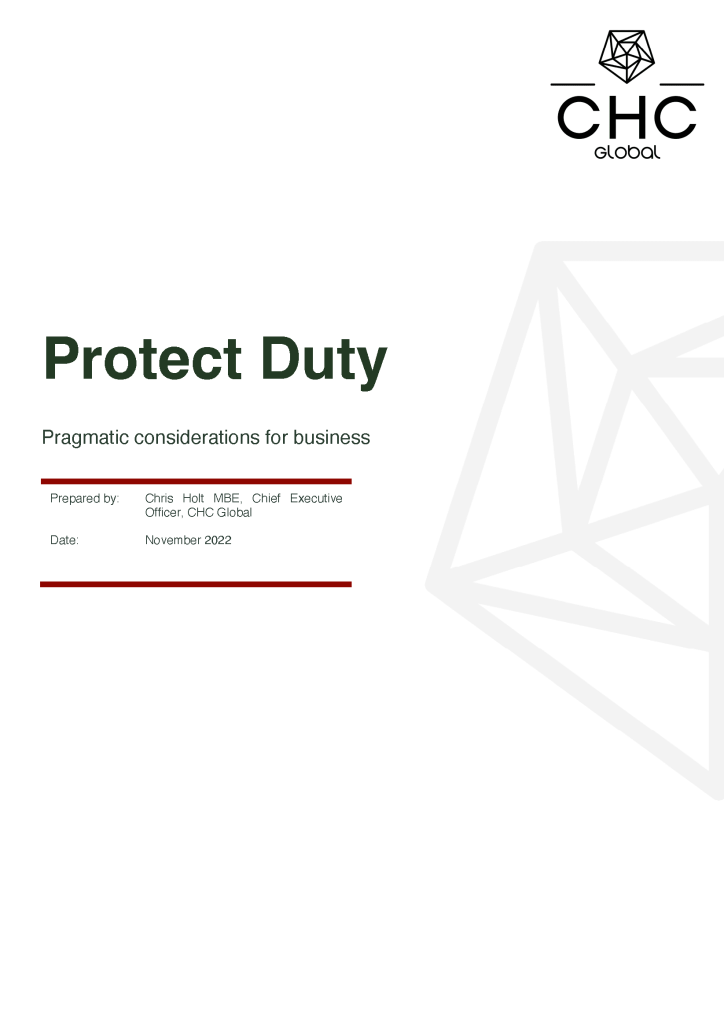 Briefing: Protect Duty considerations for Business