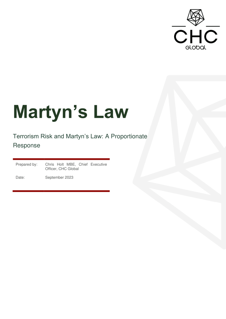 Terrorism Risk and Martyn's Law